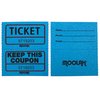 Moolah "Keep This Coupon" Double Raffle Tickets, Blue, Case of 5 - 2000 Count Rolls 729303C